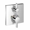 Wholesale 🔥 Hansgrohe Ecostat Square 6 gpm Thermostatic Tub and Shower Trim with Double Lever Handle in Polished Chrome ❤️ -Hansgrohe Online Store Query 12