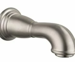 Budget ✨ Hansgrohe Logis Classic Wall Mount Tub Spout in Brushed Nickel ⭐