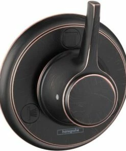 Cheap 🥰 Hansgrohe C Diverter Trim Only with Single Lever Handle in Rubbed Bronze 💯