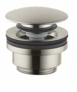 Cheap 🌟 Hansgrohe 1-1/4 in. Sink Push Open Drain Brushed Nickel ⭐