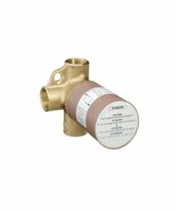 Discount 🥰 Hansgrohe Trio 3/4 in. Rough Trio Shut-Off and Diverter Valve in Brass 💯