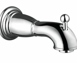 Coupon ⭐ Hansgrohe 1/2 x 6-7/8 in. NPT Brass Tub Spout in Chrome 🎉