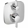 Best Sale 🛒 Hansgrohe Ecostat E 6 gpm Thermostatic Tub and Shower Trim with Double Lever Handle in Polished Chrome 🌟 -Hansgrohe Online Store Query 31