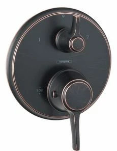 Flash Sale 🌟 Hansgrohe C 8 gpm Thermostatic Faucet Trim with Double Lever Handle in Rubbed Bronze 🥰