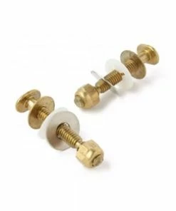 Coupon ⌛ Wal-Rich 1/4 x 2-1/4 in. Brass Snap Off Closet Bolt 😀