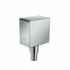 Cheap ❤️ Hansgrohe FixFit Hand Shower Wall Outlet in Polished Chrome 🔔 -Hansgrohe Online Store Query 85