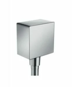 Cheap ❤️ Hansgrohe FixFit Hand Shower Wall Outlet in Polished Chrome 🔔