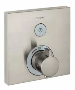New 💯 Hansgrohe ShowerSelect 1-Function Square Thermostatic Trim in Brushed Nickel 💯