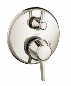 Budget 🤩 Hansgrohe C Pressure Balancing Diverter Trim with Double Lever Handle in Polished Nickel 🛒